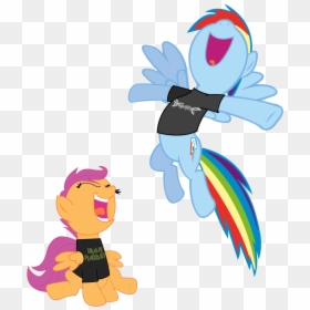 Iron Maiden Clipart Transparent , Png Download - Rainbow Dash And Scootaloo Art, Png Download - iron maiden png