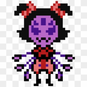 Undertale Muffet Pixel Art Grid, HD Png Download - muffet png