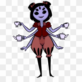 Muffet Render - Spider Girl From Undertale, HD Png Download - muffet png