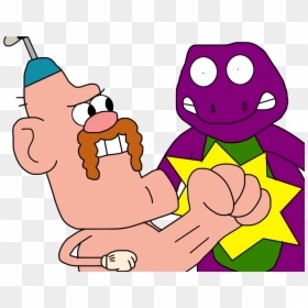 Uncle Grandpa Punches Barney By Ozzyguy - Uncle Grandpa Deviantart, HD Png Download - uncle grandpa png
