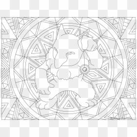 Pokemon Coloring Page Flareon, HD Png Download - drowzee png