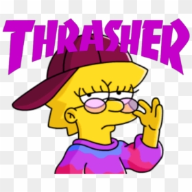 90s, Cool, And Edgy Image - Transparent Hippie Lisa Simpson, HD Png Download - edgy png