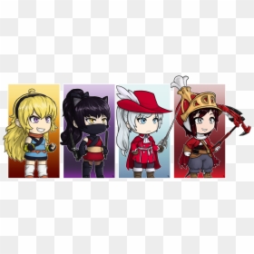 Tiny Team Rwby Jobs - Cartoon, HD Png Download - rwby yang png