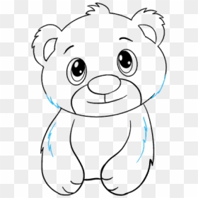Bear Cub Drawing Easy, HD Png Download - bear cub png