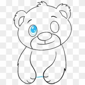 How To Draw A - Easy Drawing Polar Bears, HD Png Download - bear cub png
