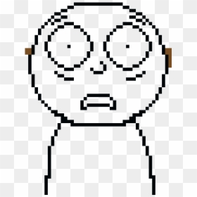 Sans Pixel Art Face, HD Png Download - morty face png