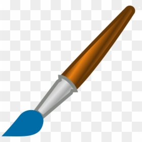 Brush Tool In Ms Paint, HD Png Download - blue paint png