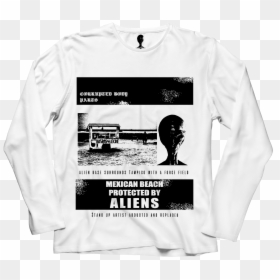Long-sleeved T-shirt, HD Png Download - ovni png