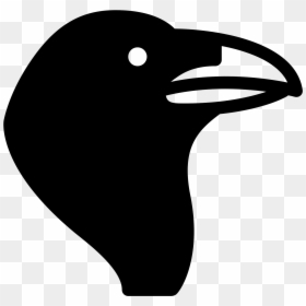 Crow Icon Png - Transparent Background Crow Emoji, Png Download - bird icon png