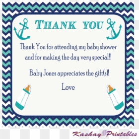 Thank You For Making My Baby Shower, HD Png Download - thank you card png