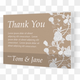 Tips To Find Appropriate Wedding Cards With Wedding - Thank Card, HD Png Download - thank you card png