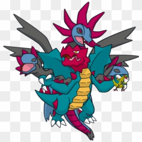 Transparent Haxorus Png - Pokemon Hydreigon Shiny, Png Download - hydreigon png