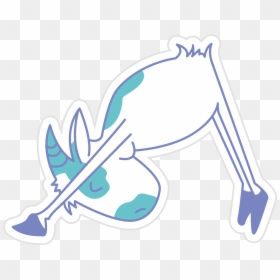 Image - Goat Doing Yoga Cartoon, HD Png Download - baby goat png