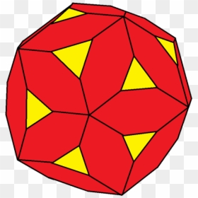 Chamfered Icosahedron - Platonic Solid, HD Png Download - icosahedron png
