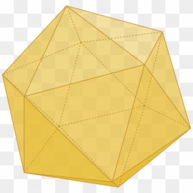 Icosahedron Gold - Paper, HD Png Download - icosahedron png