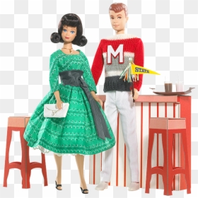 Ken Knitting Pretty Barbie Doll And Skipper Doll Giftset - Alan And Midge Doll, HD Png Download - ken png