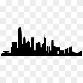 Hong Kong Skyline Silhouette - Pray For Hong Kong, HD Png Download - philadelphia skyline png