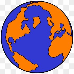 Orange And Blue Globe Png, Svg Clip Art For Web - Globe Cartoon Png, Transparent Png - globe emoji png