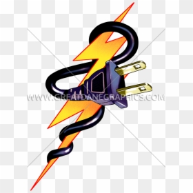 Lightning Bolt Production Ready - Illustrator Lightning Bolt Logo, HD Png Download - plug emoji png