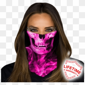American Flag Skull Face Shield, HD Png Download - skull bandana png