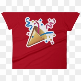 Women"s Emoji T Shirt Party Popper Just Emoji - T Shirt Designs For Seniors, HD Png Download - party popper emoji png