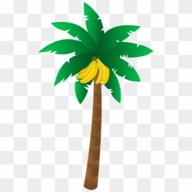 Tropical - Island - Clipart - Banana Tree Clipart Png, Transparent Png - tropical island png