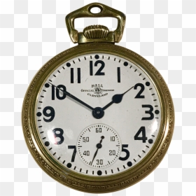 Clip Art Alarm Pocket Watch - Railroad Wrist Watch, HD Png Download - pocketwatch png