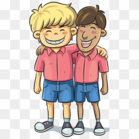 Friend Clipart Boy - Boy Best Friends Clipart, HD Png Download - friends clipart png