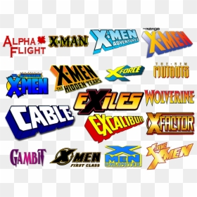 X-men Logo Collection - All X Men Logos, HD Png Download - xmen logo png