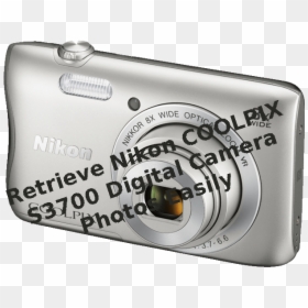 Nikon Coolpix S3700 Digital Camera - Digital Camera, HD Png Download - digital camera png