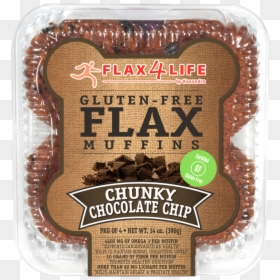 Flax4life Muffin Chunky Chocolate Chip, HD Png Download - muffins png