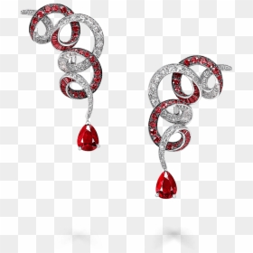 Graff Twombly Earrings Emerald Carat, HD Png Download - rubies png