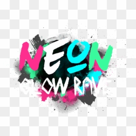 Glow Party Png - Neon Party Logo Png, Transparent Png - neon letters png