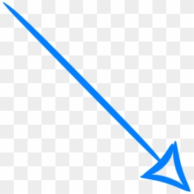 Blue Arrow Transparent Background, HD Png Download - curving arrow png