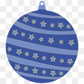 Christmas, Sphere, Ornament, Christmas Tree Ornaments - Bola Hiasan Pohon Natal, HD Png Download - blue ornament png