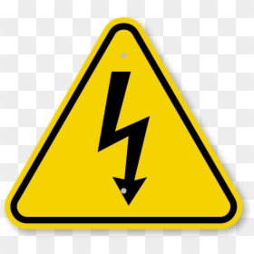 Electric Shock Png - Electrical Shock Hazard Symbol, Transparent Png - iso png