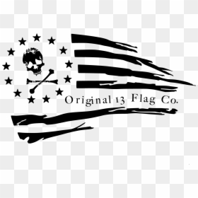 Transparent Hanging Christmas Stockings Clipart - Black And White Us Flag Tattoo, HD Png Download - distressed american flag png