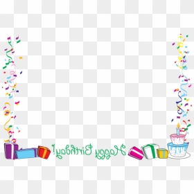 Birthday Border Clipartion Com - Happy Birthday Frame Png Landscape, Transparent Png - happy birthday border png