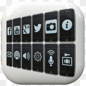 Button, Symbol, Icon, Facebook, Twitter, Microphone - Social Media Marketing, HD Png Download - facebook twitter icon png