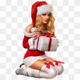1femmenoelcadeau - Sexy Girl Christmas Png, Transparent Png - sexy santa png