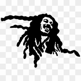 Fictional Character,stencil,logo - Bob Marley Graffiti Cover, HD Png Download - reggae png