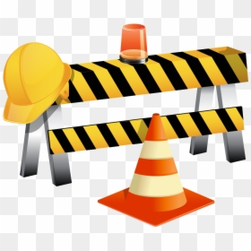 Clip Art Vector Flagger Working On Road Construction - Road Construction Clip Art, HD Png Download - construction clipart png