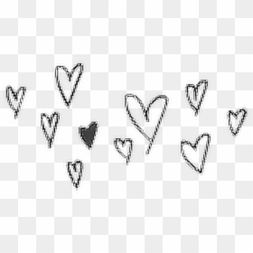 Vincent Drawing Doodle Heart - Aesthetic Transparent Hearts Png, Png ...