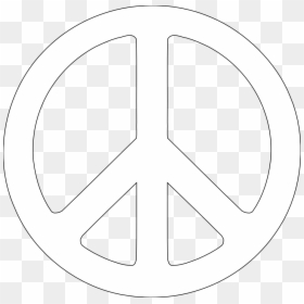 Peace Symbol Png -picture Transparent Background Sign - White Peace Sign Png, Png Download - white png icons