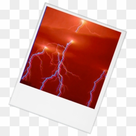 #red #aesthetic #glitch #lightning #tumblr - Aesthetic Photo Frame Purple, HD Png Download - red png tumblr