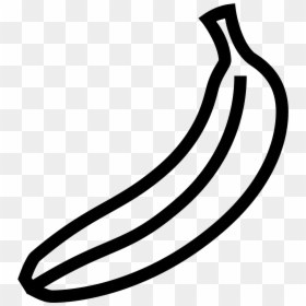 Transparent Banana Bread Clipart - Banana Outline Png, Png Download - bread icon png