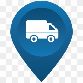 Gps Tracking Icon With Van - Vehicle Tracking System Icon Png, Transparent Png - van icon png