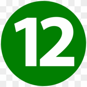 Number 12 Icon Png, Transparent Png - number icons png