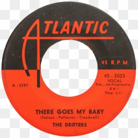 There Goes My Baby By The Drifters Us 7 Inch 45 Rpm - Twist And Shout Record, HD Png Download - 45 record png