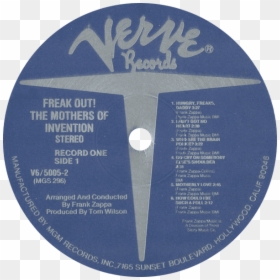 Mothers Freakout S Re Blue 1972 1 - Verve, HD Png Download - 45 record png